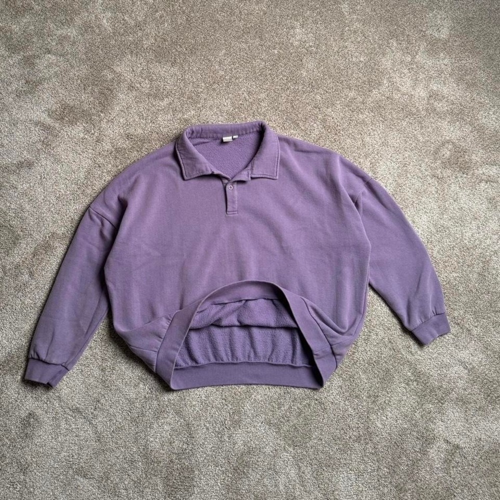 TWIK‎ PALE PURPLE COLLARED SWEATSHIRT